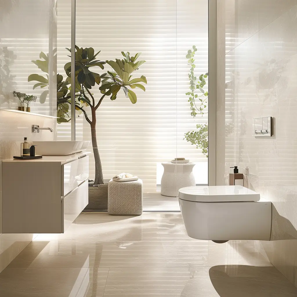 cambio de bañera baño con inodoro flotante